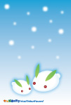 雪うさぎ 雪うさぎ