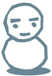 冬のイラスト-ゆきだるま03 冬のイラスト-ゆきだるま03