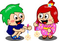 キッズキャラクター-花火 キッズキャラクター-花火