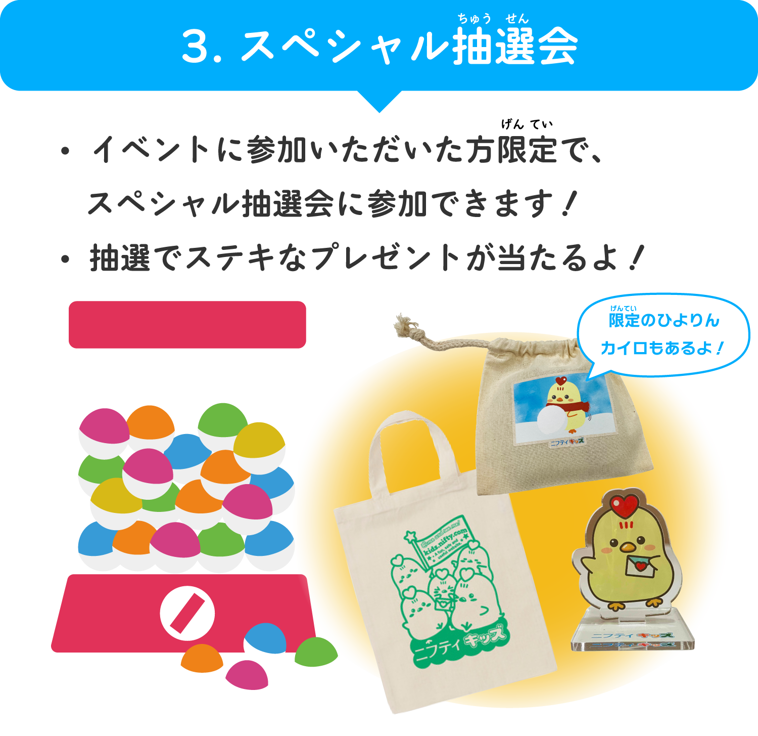 3.スペシャル抽選会