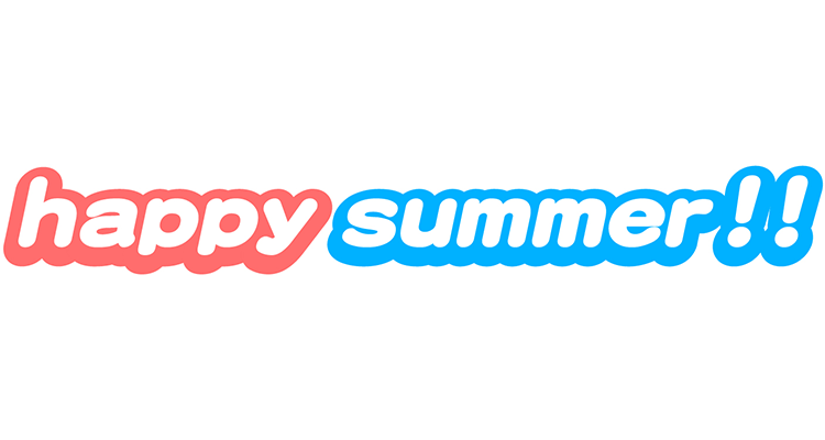 文字（フォント）-happy summer!!